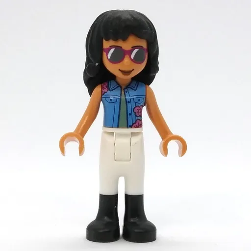 Savannah (Medium Blue Jacket, White Pants, Black Hair)