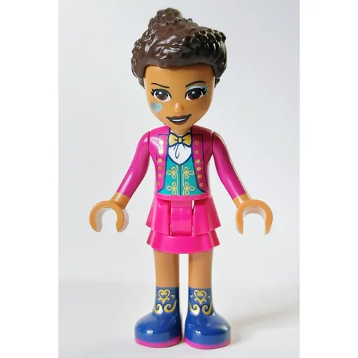Andrea (Magenta Top, Magenta Skirt, Face Paint)