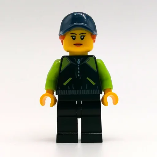 Black Torso (Lime Arms, Black Legs, Dark Blue Cap)