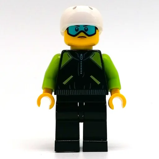 Black Torso (Lime Arms, Black Legs, White Helmet)