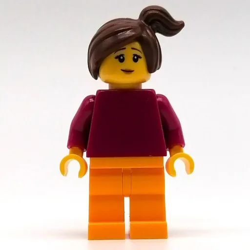 Maria (Magenta Torso, Orange Legs, Reddish Brown Hair)
