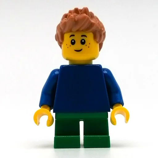 Leo (Blue Torso, Green Legs, Medium Nougat Hair)