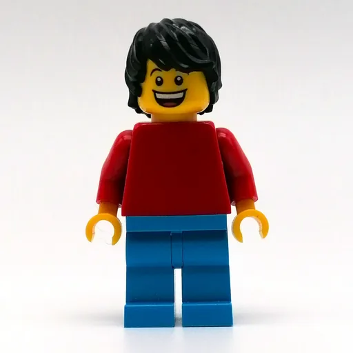Daniel (Red Torso, Dark Azure Legs, Black Hair)