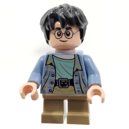 Harry Potter (Sand Blue Shirt, Short Dark Tan Legs, Scared)