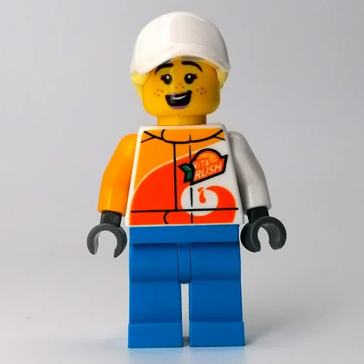 Stunt Rider (White Race Jacket, Dark Azure Legs, White Cap)