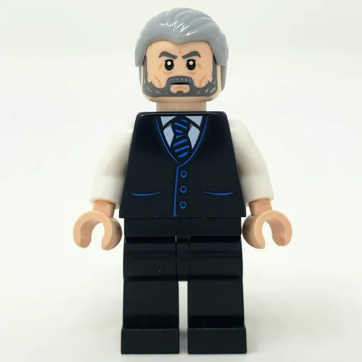 Alfred Pennyworth (Light Bluish Gray Hair and Beard)