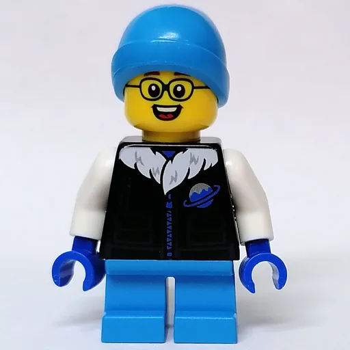 Kid (Black Torso, Dark Azure Legs, Dark Azure Hat)