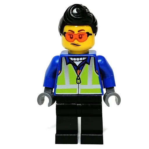 Blue Torso (Black Legs, Black Hair, Orange Sun Glasses)