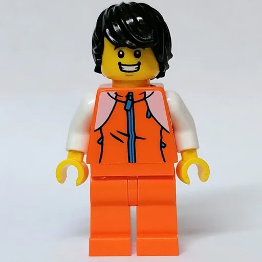 Orange Torso (Orange Legs, Black Hair)