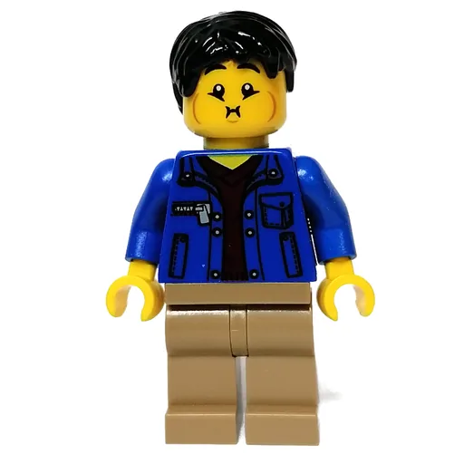 Blue Torso (Dark Tan Legs, Black Hair)