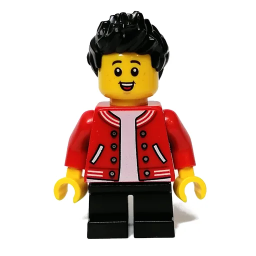 Kid (Red Torso, Black Legs, Black Hair)