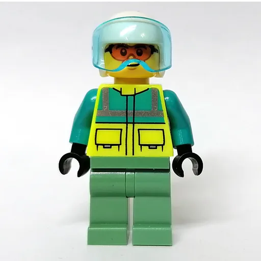 Pilot (Vibrant Yellow Safety Vest, White Helmet)