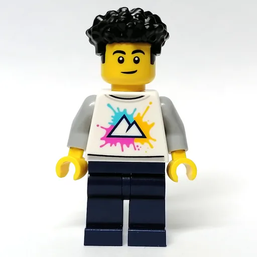 Man (White Shirt, Dark Blue Legs, Black Hair)