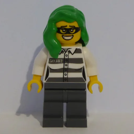 Criminal (Prison Shirt, Bright Green Hair)
