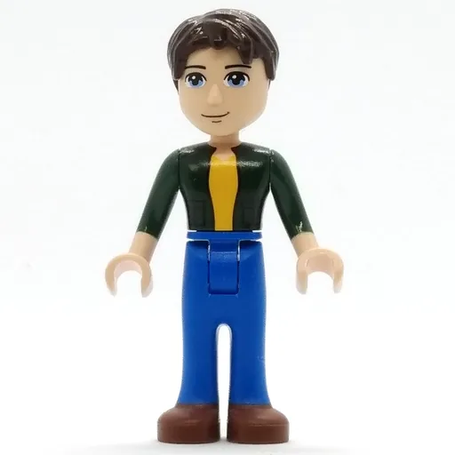Joshua (Dark Green Shirt, Blue Pants, Dark Brown Hair)