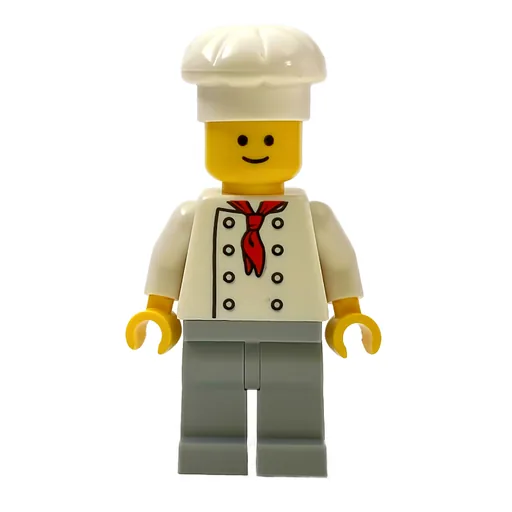 Chef (Red Neckerchief, Light Bluish Gray Legs, No Wrinkles)