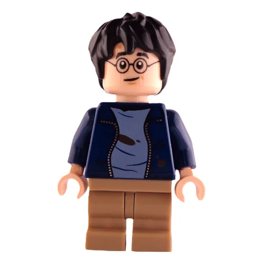 Harry Potter (Dark Blue Jacket Dirty, Medium Legs, Closed Mouth)