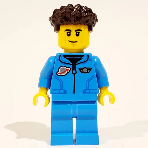 Astronaut (Dark Azure Jumpsuit, Dark Brown Hair)