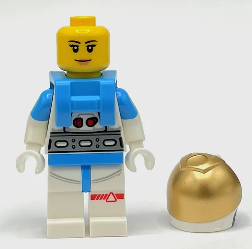 Astronaut (White Spacesuit, Dark Azure Backpack, Gold Visor)
