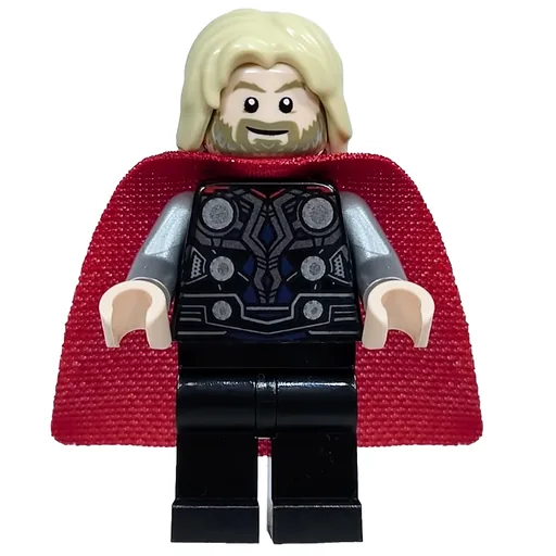 Thor (Tan Hair, Black Armor, Red Cape)