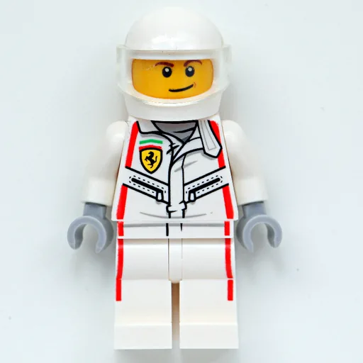 Race Driver (White Ferrari Racing Suit, White Helmet)