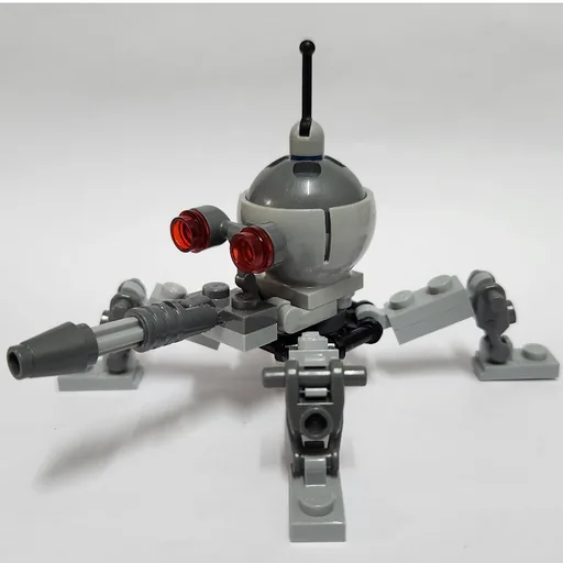 Dwarf Spider Droid (Dark Bluish Gray Dome, Fixed Dark Bluish Gray Cannon)