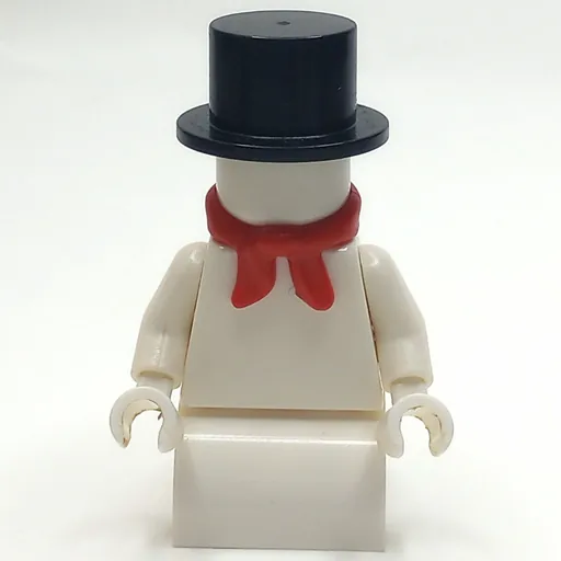 Snowman (Red Scarf, Black Hat)