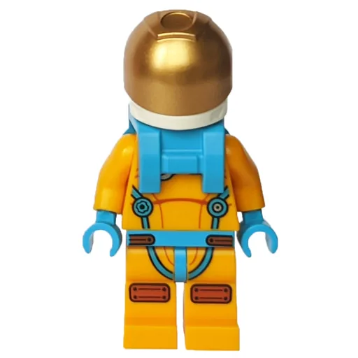 Astronaut (Female, Bright Light Orange Suit, Gold Visor (Sally Stardust))