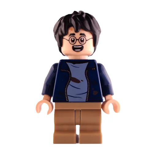 Harry Potter (Dark Blue Jacket Dirty, Medium Legs, Open Mouth)
