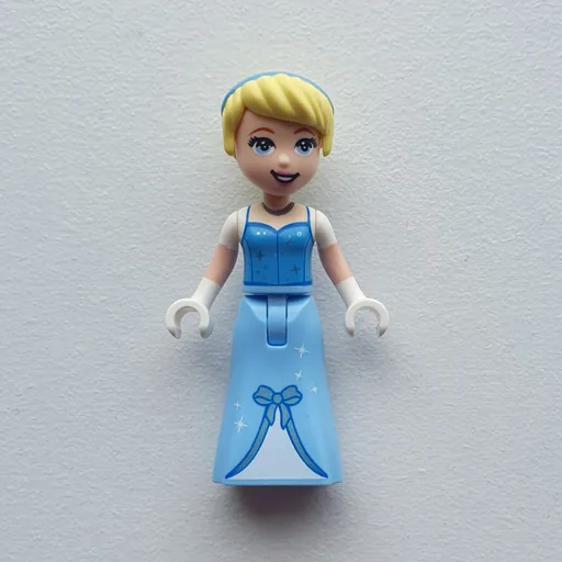 Cinderella (Bright Light Blue Dress, White Under-Dress, White Hands)