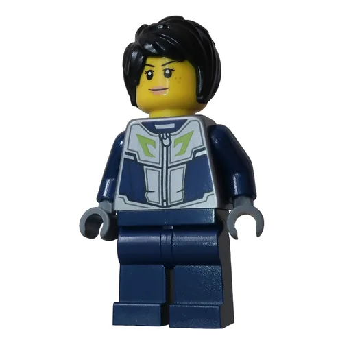Woman (Dark Blue and Dark Bluish Gray Wetsuit)