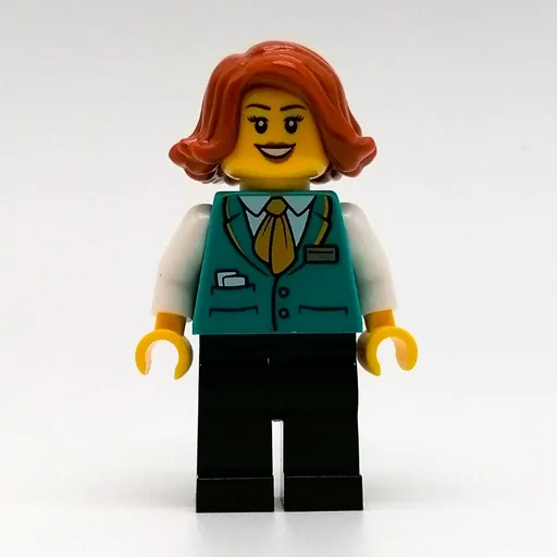 LEGO minifig Train Station Employee (fig-012770)