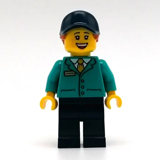 LEGO minifig Train Station Employee (fig-012771)