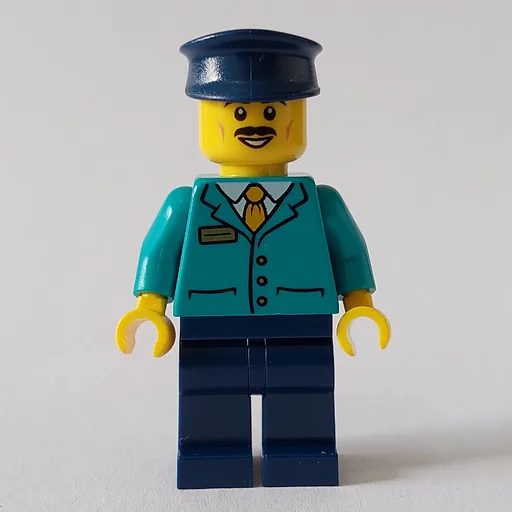 LEGO minifig Train Driver (fig-012808)