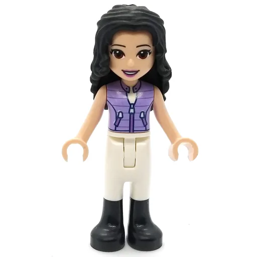 Emma (Lavender Jacket, White Pants, Black Hair)