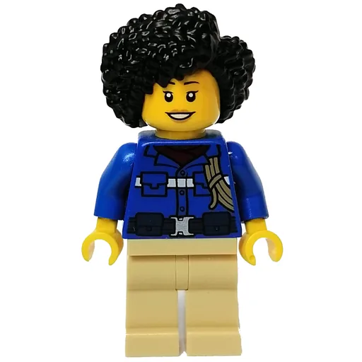 Maya (Blue Torso, Tan Legs, Black Hair)