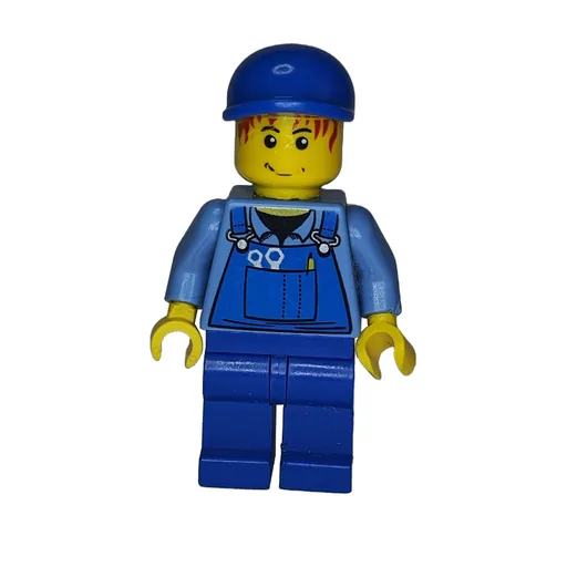 Medium Blue Torso (Blue Overall, Blue Cap (86035))