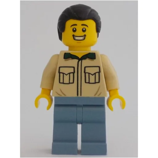 Tan Torso (Sand Blue Legs, Black Hair)
