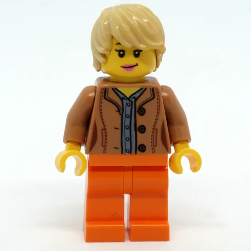 Medium Nougat Torso (Bright Light Orange Legs, Tan Hair)