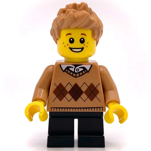 Kid (Medium Nougat Sweater, Black Legs, Medium Nougat Hair)