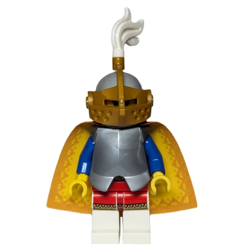 Queen (Chestplate, Cape, Helmet with Gold Grille and White Plume)