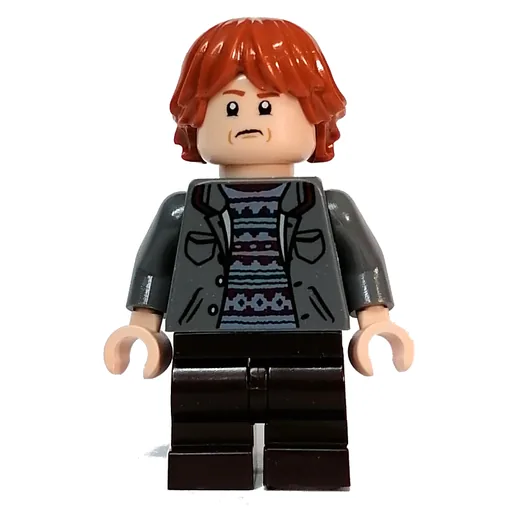 Ron Weasley (Dark Bluish Gray Jacket, Medium Dark Brown Legs)