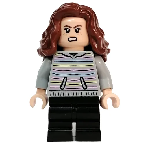 Hermione Granger (Light Bluish Gray Sweater with Stripes, Medium Black Legs)
