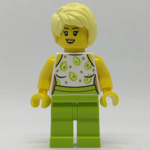 White Torso (Lime Legs, Tan Hair)