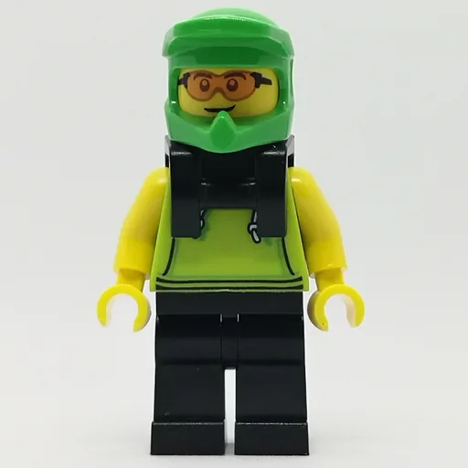 Lime Torso (Black Legs, Lime Helmet, Neck Bracket)