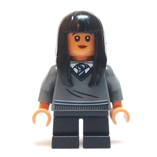 Cho Chang (Dark Bluish Grey Sweater, Black Legs, Plastic Hair)