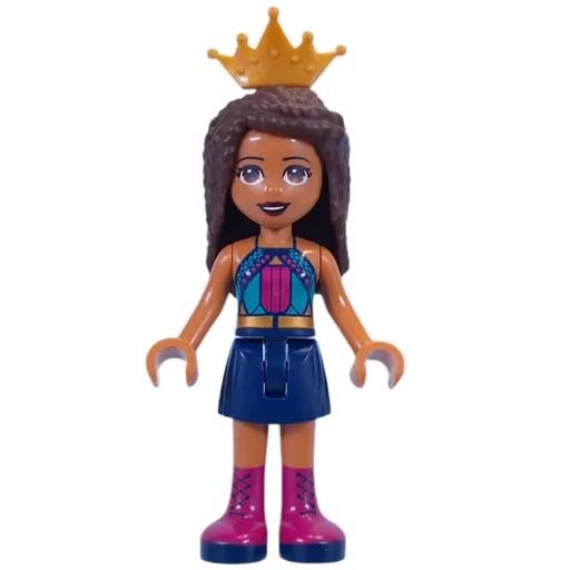 Andrea (Dark Turquoise Top, Dark Blue Skirt, Crown)