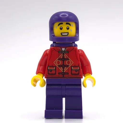 Space Costume (Red Torso, Dark Purple Legs, Helmet, Air Tanks)