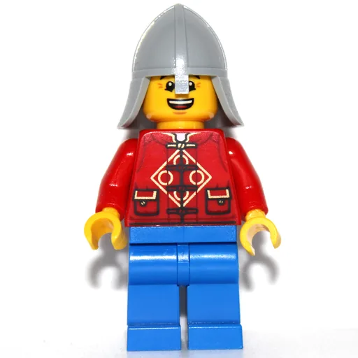 Red Torso (Blue Legs, Knight Helmet)