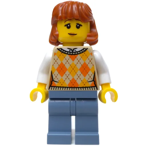 Tan Torso (Sand Blue Legs, Dark Orange Hair)